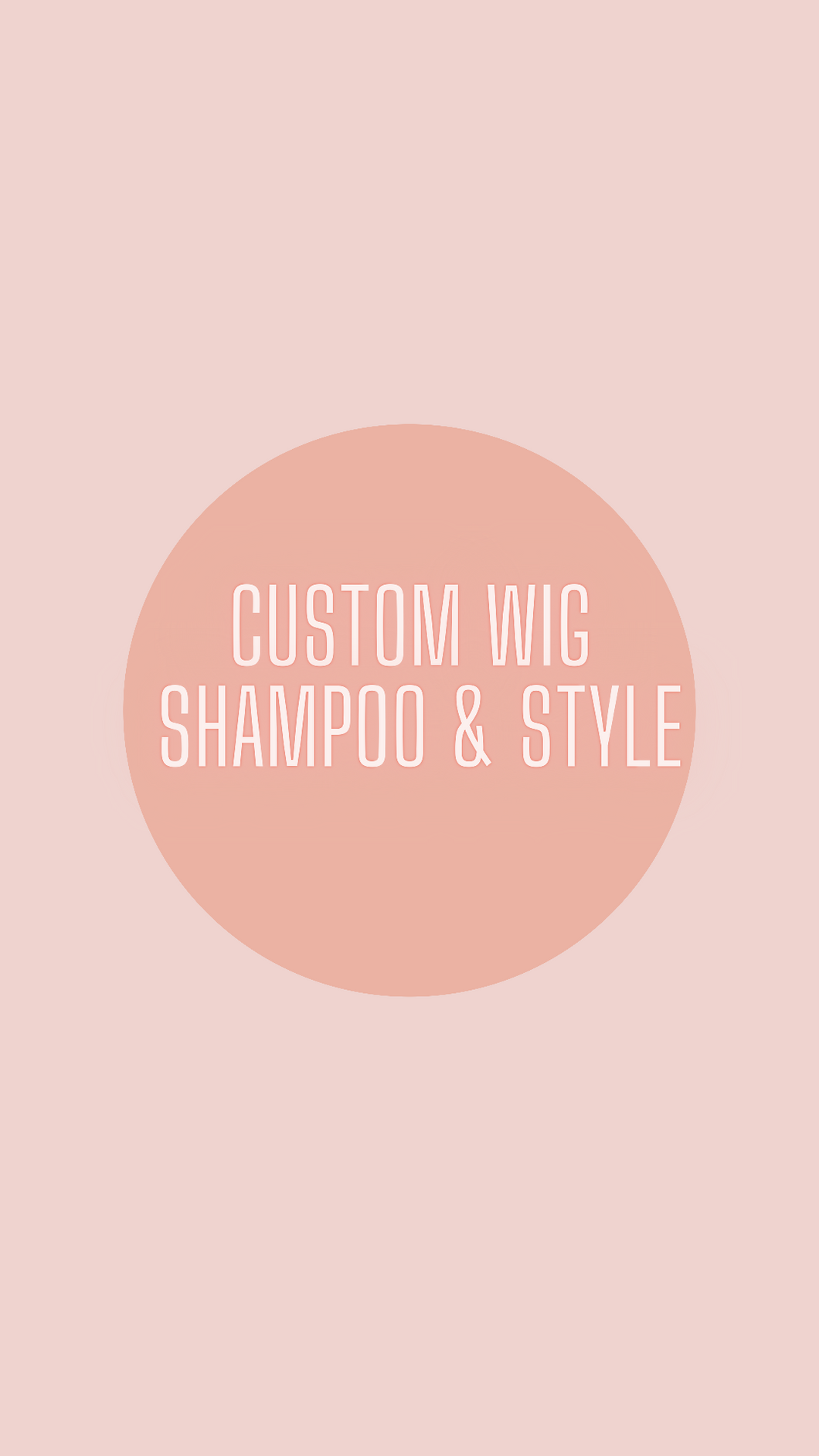 SHAMPOO & STYLE WIG The Glam Houze